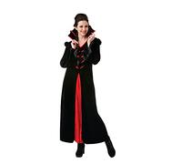 Ladies QUEEN VAMPIRES Deluxe Halloween Fancy Dress Costume Adult Vampiress Spook