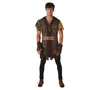 Adult's Robin Hood Medieval Lord Outlaw Tunic Knight Fancy Dress Costume Mens