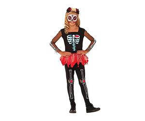 Rubie's Official Scared to the Bone Halloween Day of the Dead Costume, Girls Fancy Dress
