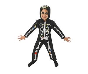 Rubie's Official Skeleton Costume Unisex, Younger Child