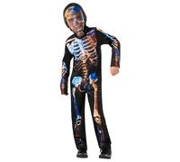 Rubies Official Skeleton Glow In The Dark, Childs Halloween Costume, Size Age 9-10 Years Halloween Halloween