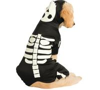 Rubies Official Skeleton Hoodie Pet Dog Halloween Costume, Size: Medium Neck to Tail 15 inch, Chest 17 inch