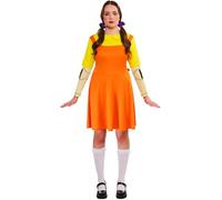 Rubies Official Squid Game Girl Doll Classic Costume, Adult Fancy Dress, Size 14-16