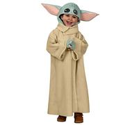 RUBIE'S - Official Star Wars Baby Yoda Costume - Size 3-4 Years - Costume for Children with Long Fleece Coat, Foam Hands and Hood with Padded Ears