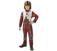 Rubies Official Star Wars Poe X-Wing Fighter Classic, Child Costume - Large(7-8 years) Halloween, World Book Day
