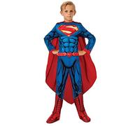 Rubie's Official Superman Boys Fancy Dress DC Comic Book Superhero Kids Childrens Costume Outfit Halloween