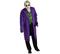 Classic The Joker Costume Mens Halloween Fancy Dress Batman Dark Knight