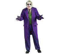 Mens Deluxe Batman The Joker Fancy Dress Costume Standard Size