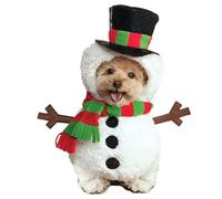 Rubies Official Walking Snowman Dog Costume, Christmas Pet Dress Up, Small Halloween