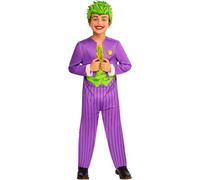Rubies Official WB Joker Costume, Kids Fancy Dress, Size Age 5-6 Years