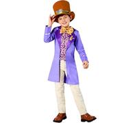 Rubies Official WB Willy Wonka Childrens Costume, Kids Fancy Dress, Size Age 9-10 Halloween