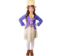 Rubies Official WB Willy Wonka Girls Costume, Kids Fancy Dress, Size Age 7-8 Halloween