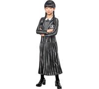 Rubies Official Wednesday Addams, Wednesday Nevermore Child Costume, Kids Fancy Dress, Size 9-10 Years Halloween