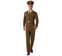 Military History Mens Soldier Army Military Fancy Dress Costume Adults