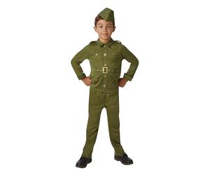 Rubie's Official WW2 Soldier Children's Costume, Kids Fancy Dress