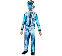 Rubies Official X-Ray Skeleton Childs Costume, Kids Fancy Dress, Size 3-4 years Halloween