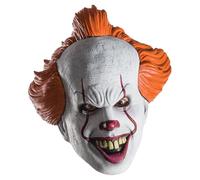 Rubies - Pennywise mask for adults, costume accessories, vinyl - one size (Rubies 34718)