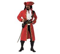 Pirate Captain Adults Fancy Dress Pirates Deluxe Outfit Jack Sparrow Caribbean M