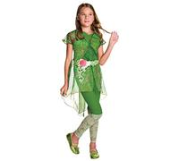 Rubie's Poison Ivy Deluxe Costume, Kids DC Super Hero Girls Outfit, Large, Age 8-10 years, HEIGHT 4’ 8” - 5' 0' Halloween