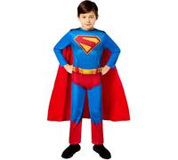 Rubies R1002493T78 Déguisement Superman pour Enfant Fancy Dress, Multicolored, 7-8 Years