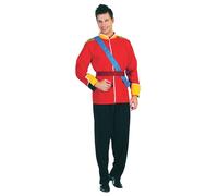 Rubies Red Royal Prince Adult Costume Set - Vibrant Design, Perfect for Hallowee