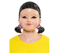 Rubies Robot Mask for Girls, Green Light, Red Light, Squid Game for Adults, Accessories, Costume, One Size, Unisex, Officially Licensed by Squid Game Netflix for Halloween