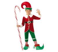 Rubies S9111-S Disfraz Elfo Boy Deluxe Inf Elves Costume, Multicoloured, S (7-8 AÑOS)