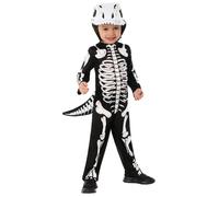 Rubies Official Skeleton Dinosaur Costume, Kids Fancy Dress, Size Age 3-4 Years Halloween