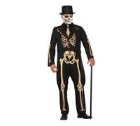 Bristol Novelty 78254 Skeleton Formal Costume, Chest Size 42-44-Inch Halloween Halloween