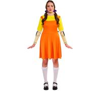 Rubies Official Squid Game Girl Doll Classic Costume, Adult Fancy Dress, Size 14-16