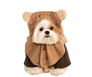 Rubies Star Wars Ewok Pet Costume with Jacket and Headpiece Brown Tan | Perfect for Halloween, themed parties or cosplay events, with easy sponge clean care for fuss-free fun