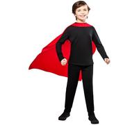 Rubies Superman kids red cape with printed logo and hook and loop fastening