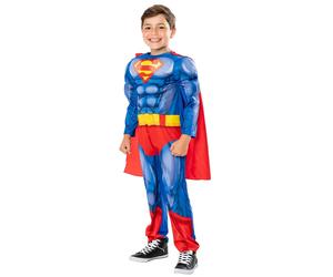 Rubies Superman Padded Suit W Cape Custom 110-116 Cm