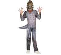 Rubies Official Jurassic World Classic T-Rex Child Costume, Kids Fancy Dress, 5-6 Years