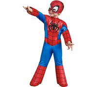 Rubies Official Marvel Spidey and His Amazing Friends Spider-Man Deluxe Toddler Costume, Kids Fancy Dress