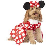 Rubie's unisex adult Disney: Mickey & Friends Pet Costume, Minnie Mouse Party Supplies, Medium, M Neck 14.5 Girth 20 Back 15 US