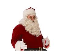 Rubie's Unisex Adult's Premium Santa Beard and Wig Set, White, One Size