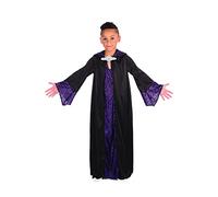 Rubies Unisex Black Wizard Hooded Robe Costume for Kids, Large Size (Pack of 1) - Stylish Design, Perfect for Halloween, Cosplay, World Book Day, Events, & More Halloween Halloween