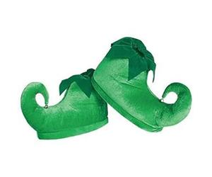 Rubies Unisex Deluxe Green Elf Shoes for Adults