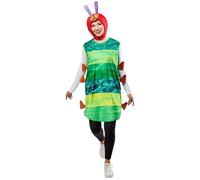 Rubies Unisex's Adult The World of Eric Carle The Very Hungry Caterpillar Costume Tunic and Headpiece, Shown, One Size