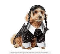 Rubies Wednesday Addams Fun and Cute Pet Costume Dress and Wig for Themed Parties and Halloween, Small