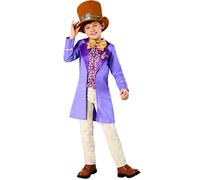 Rubies Official WB Willy Wonka Childrens Costume, Kids Fancy Dress, Size Age 5-6 Halloween