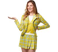 Rubies Women's Clueless Cher Yellow Costume for Themed Parties and Halloween, As Shown, Medium
