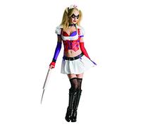Rubies womens Dc Comics Batman Arkham City Adult Harley Quinn Asylum Costume, Multi-colored, XS