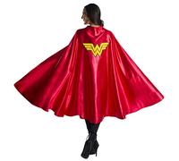 Rubies Women's Dc Comics Deluxe Wonder Woman Cape Costume Accessory, As Shown, One Size