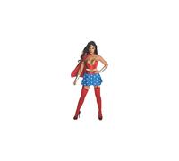 Rubies Womens DC Comics Wonder Woman Corset Costume, Red/White/Blue, Small