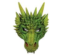 Rubies Women's Dragon Half Mask Costume, Green, One Size