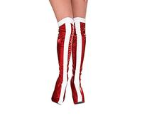 Wonder Woman Boot Tops Ladies PVC Superhero Fancy Dress Accessory