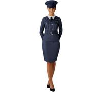 WRAF Girl Ladies Fancy Dress RAF Pilot Uniform WW2 1940s Womens Adults Costume