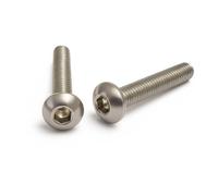 Rubigo M5 Bolts, M5 x 30mm Hex Socket Button Head Machine Bolts - DIN 933 Standard A2 304 Stainless Steel Hex Socket Cap Screws, Fully Threaded for Industrial,Indoor,Outdoor Use, Pack of 20